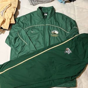 Storm Green Windbreaker Jacket and Pants Set